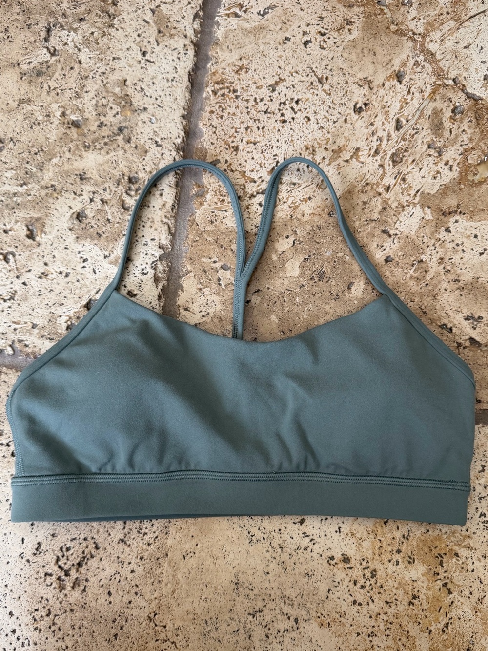 lululemon athletica Flow Y Bra Nulu - Slate Green